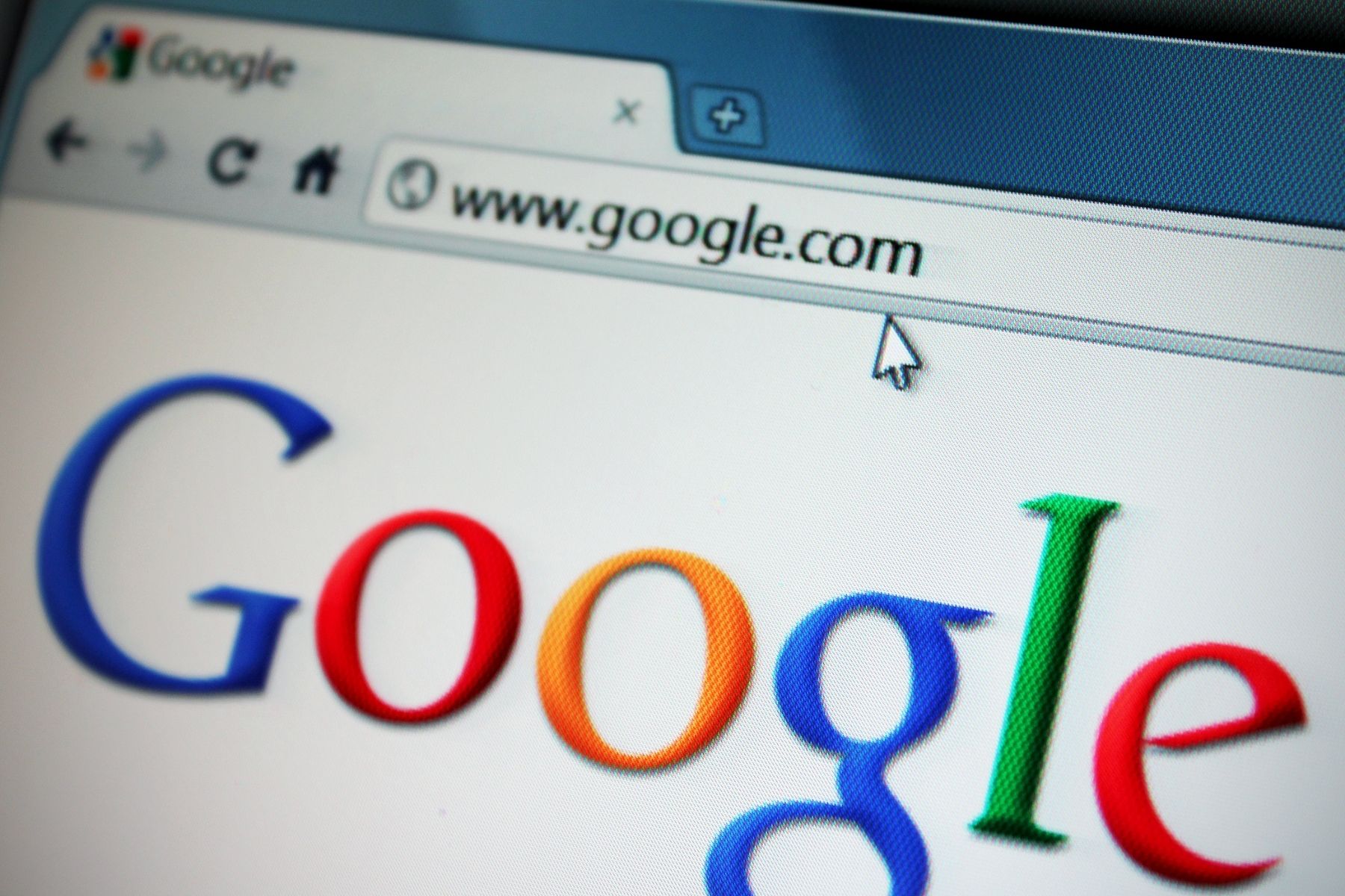 Pagina Google deschisă în browser web